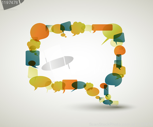 Image of Big empty speech bubble