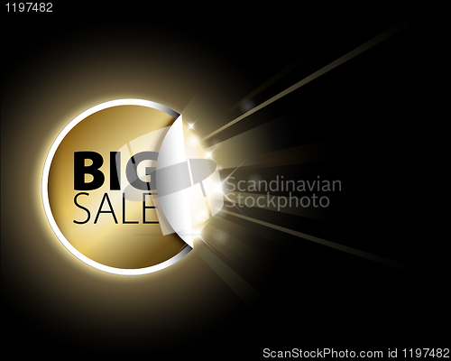 Image of Big golden sale label