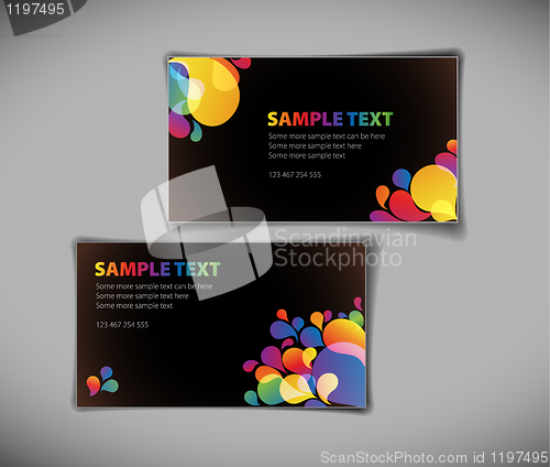 Image of modern business card templates