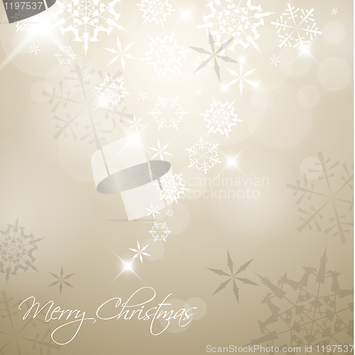 Image of Golden Vector Christmas background