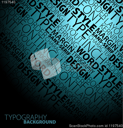 Image of design and typography background