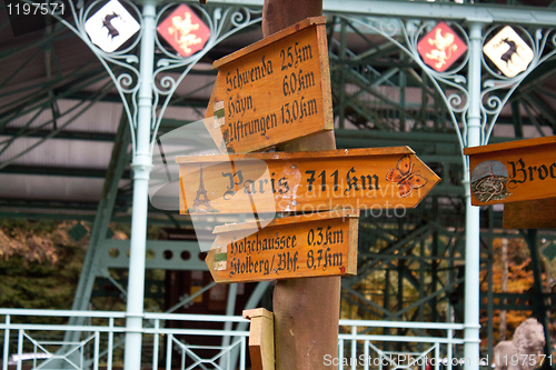 Image of signpost at the cross of Joseph