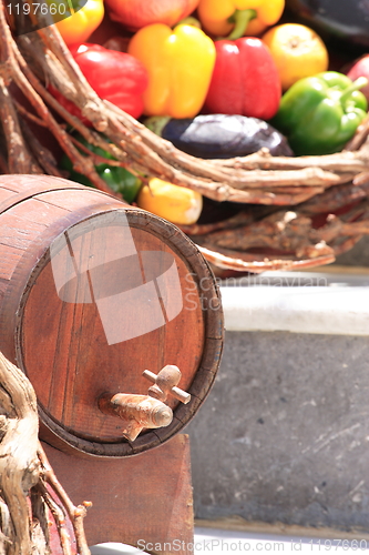 Image of A basket of vegetables