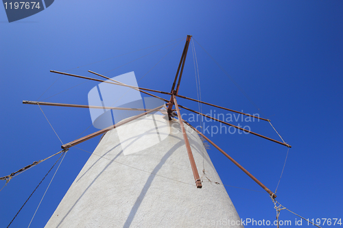 Image of Windmill on Santorini island