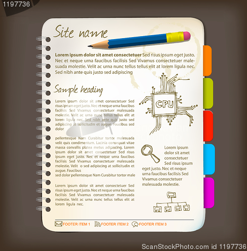 Image of Web site template