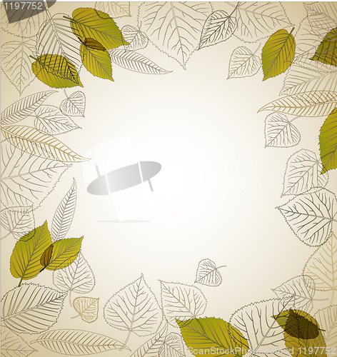 Image of Spring leafs abstract background 