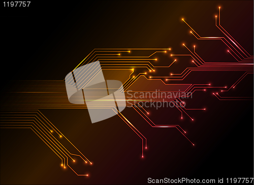Image of electronic circuit abstract background