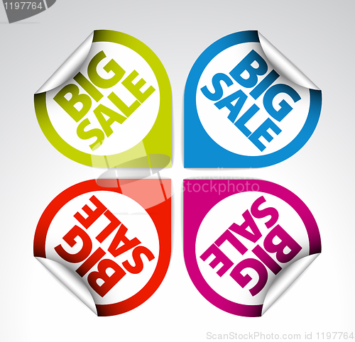 Image of Colorful Round Labels / stickers 