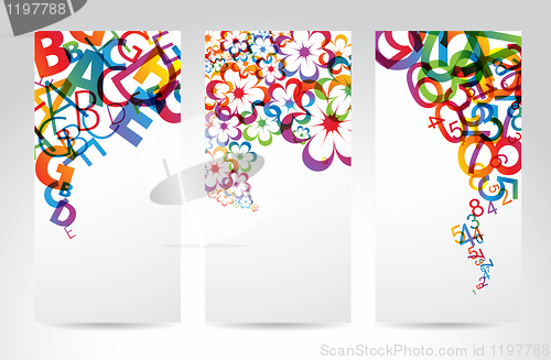 Image of Banners with colorful rainbow elements