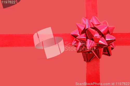 Image of Christmas Gift with ribbon