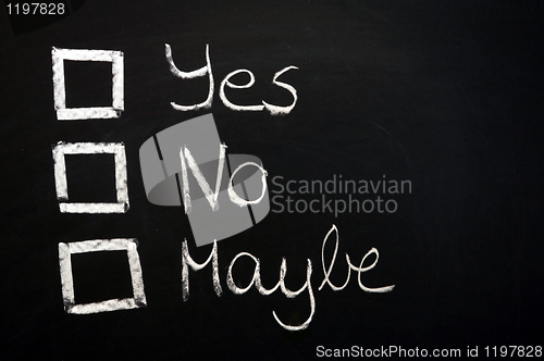 Image of vote yes or no