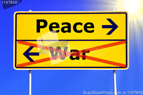 Image of peace and war