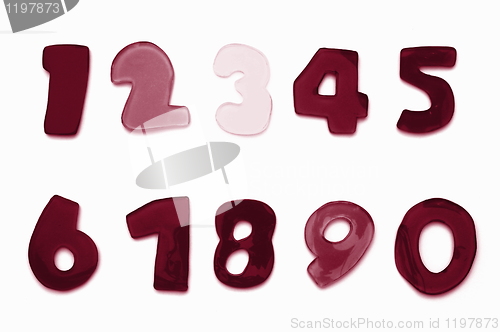 Image of letters and numbers