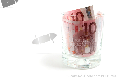 Image of Money in glass