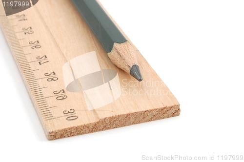 Image of pencil and ruler