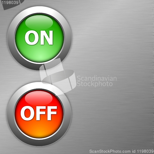 Image of on and off button