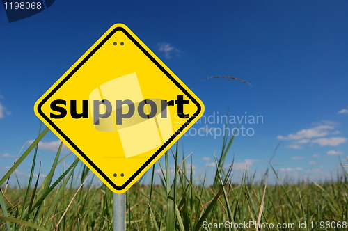 Image of support sign