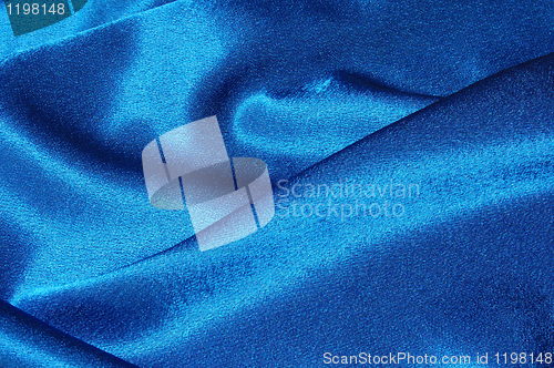 Image of blue satin background