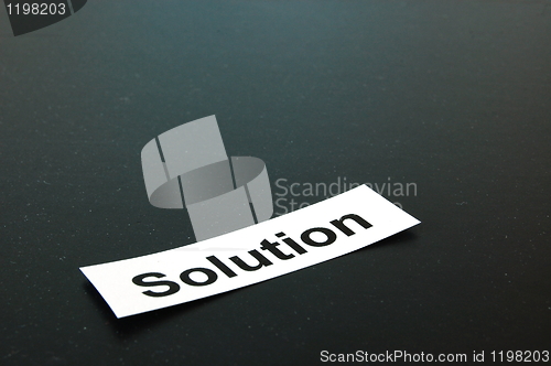 Image of solution