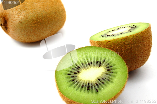 Image of kiwi fruit isolated on white background