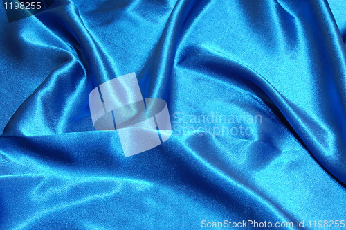 Image of blue satin background