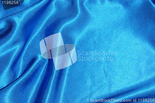 Image of blue satin background