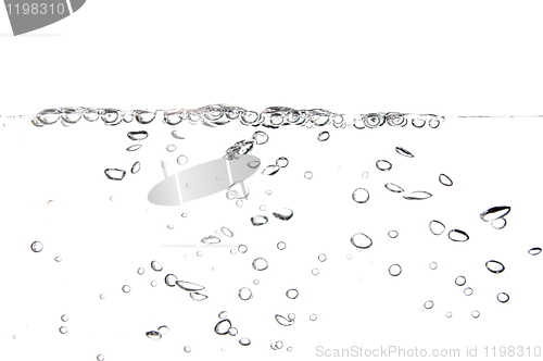 Image of fresh water with bubbles