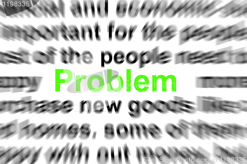Image of problem and solution