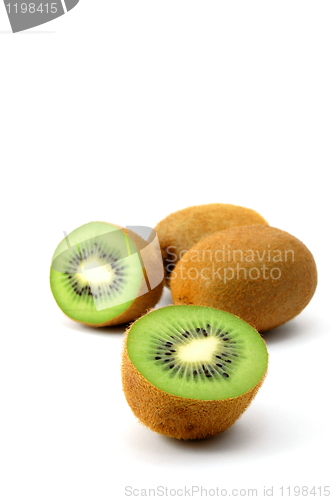 Image of kiwi fruit isolated on white background