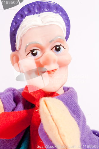 Image of hand puppet as a grand mother
