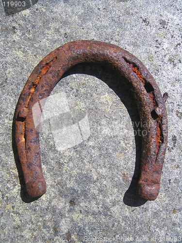 Image of Rusty horse shoe