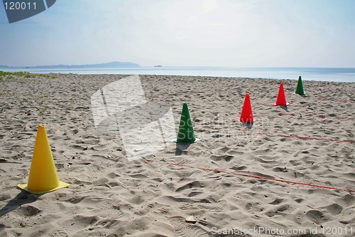 Image of Cones on the beach