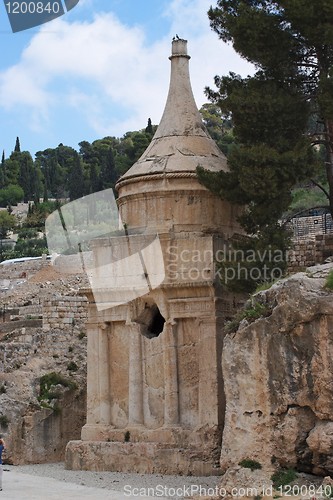 Image of Ancient Tomb of Absalom in Jerusalem 