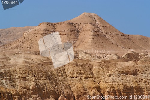 Image of Scenic mountain in stone desert near the Dead Sea 