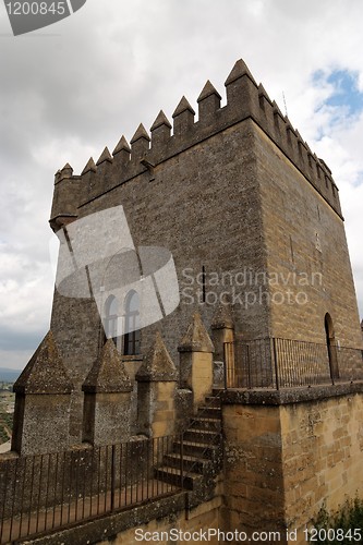 Image of Tower of the medieval castle in Spain