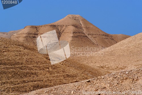 Image of Scenic mountain in stone desert near the Dead Sea 