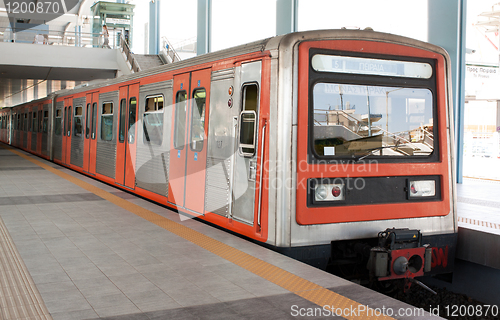 Image of Underground station in Piraeus area, Athens, Greece.