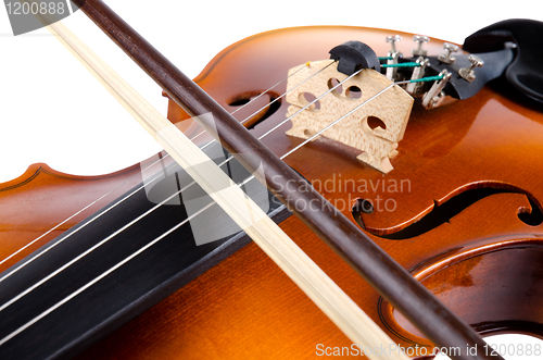 Image of Violin close up 