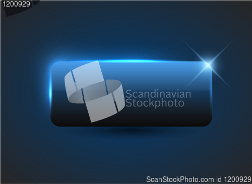 Image of Empty blue button
