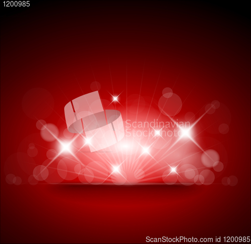 Image of Red background with white lights