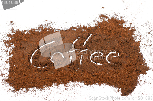 Image of milled coffee sign