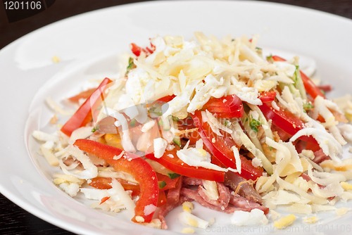 Image of Meat tasty salad