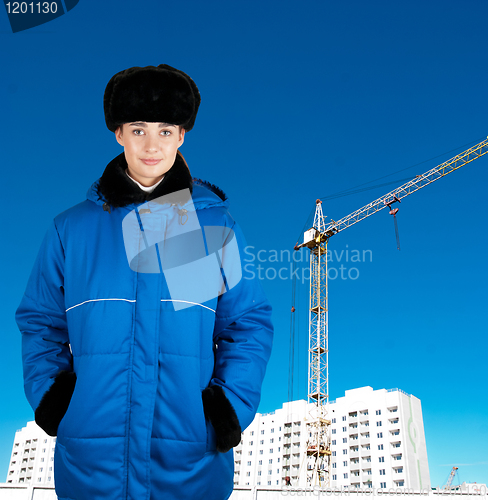 Image of Young architect-woman