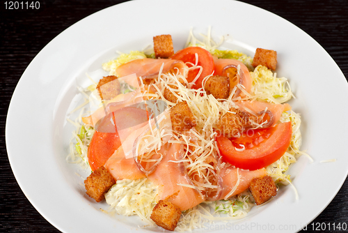 Image of smoked salmon filet salad