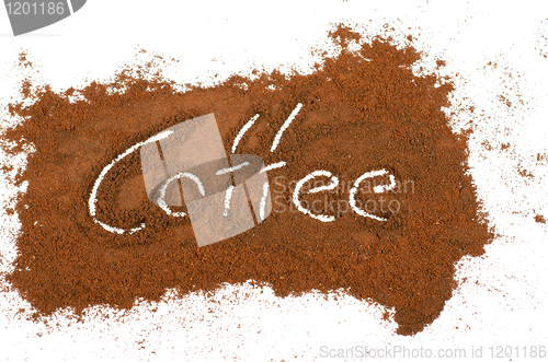 Image of milled coffee sign