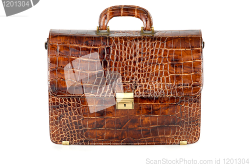 Image of brown expensive briefcase