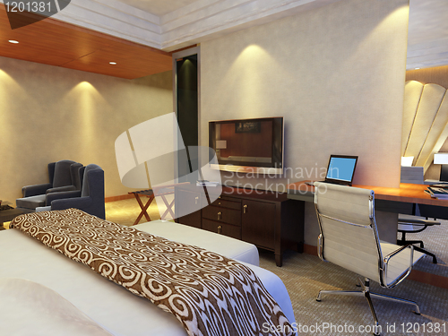 Image of rendering of home interior focused on bed room 