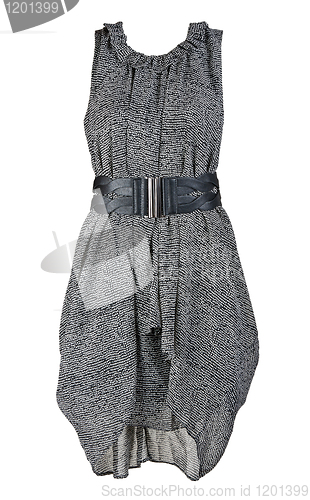 Image of gray and stylish women's dress