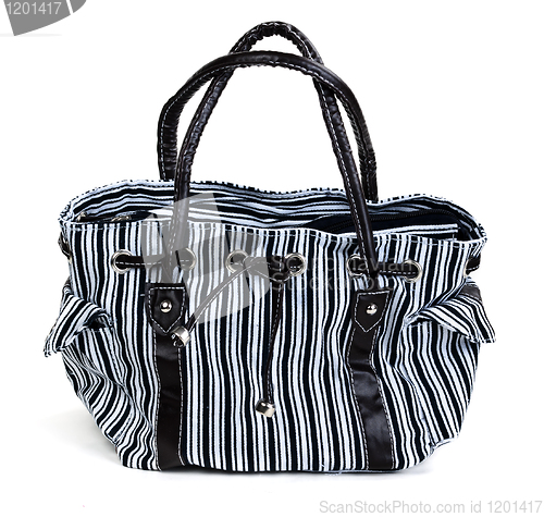 Image of striped female bag