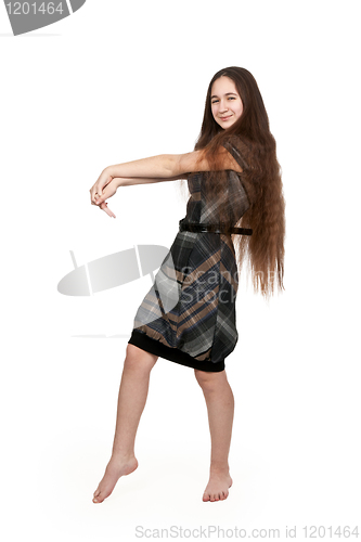 Image of Brunette with long hair